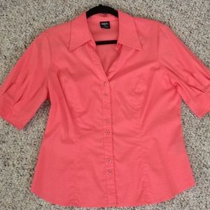 Tribal blouse Sz 10 melon